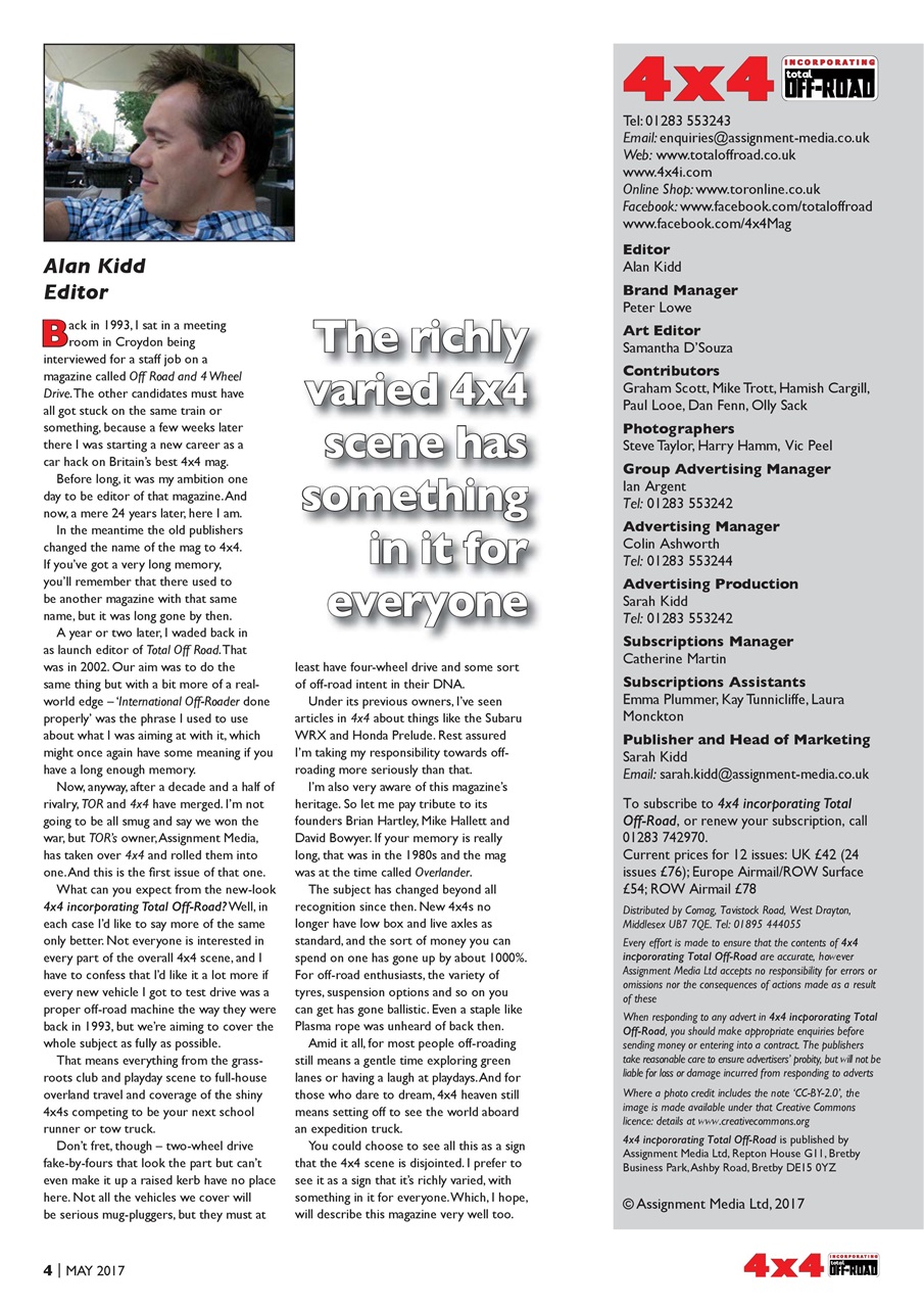 Overlander 4X4 Preview Pages