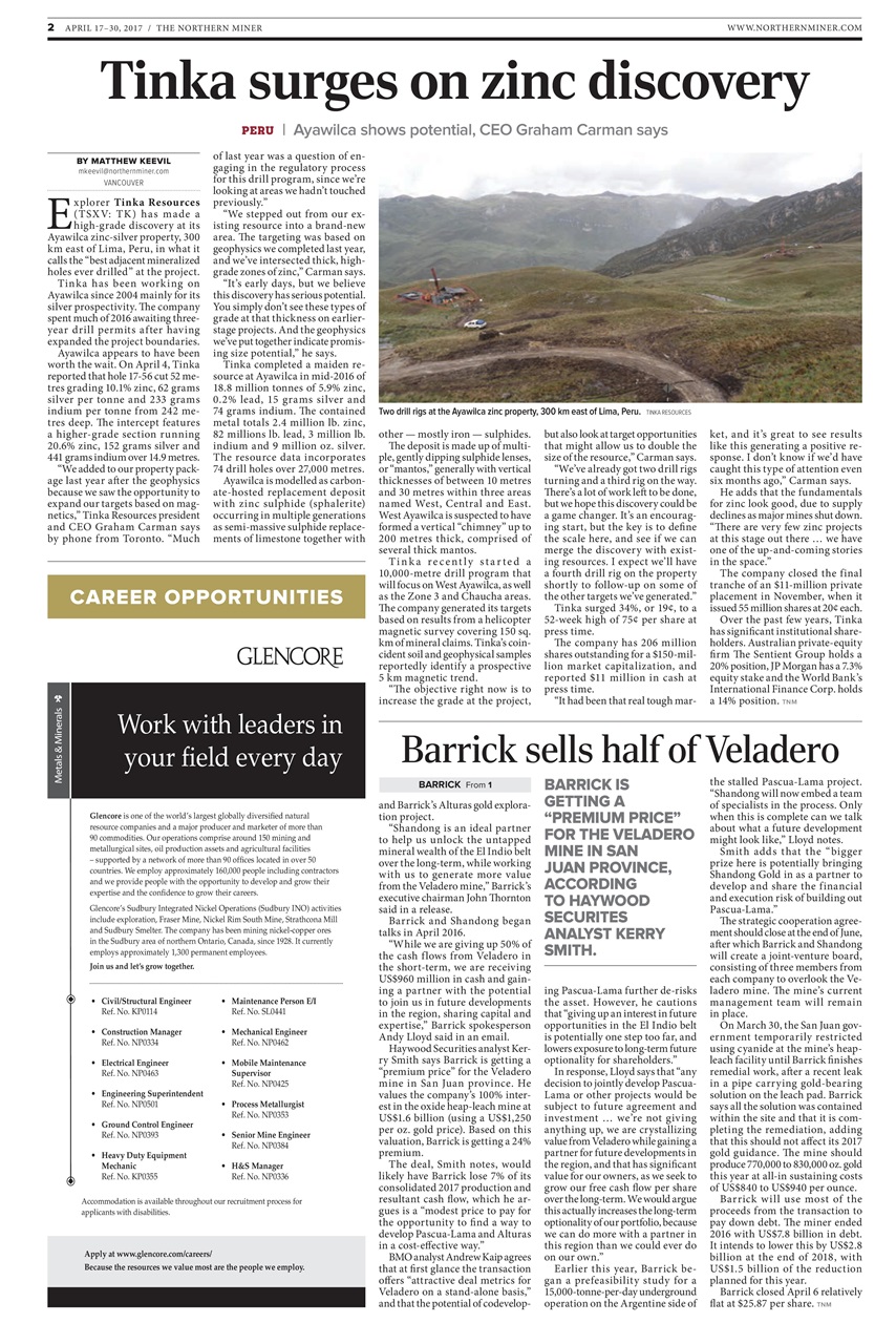 The Northern Miner Preview Pages