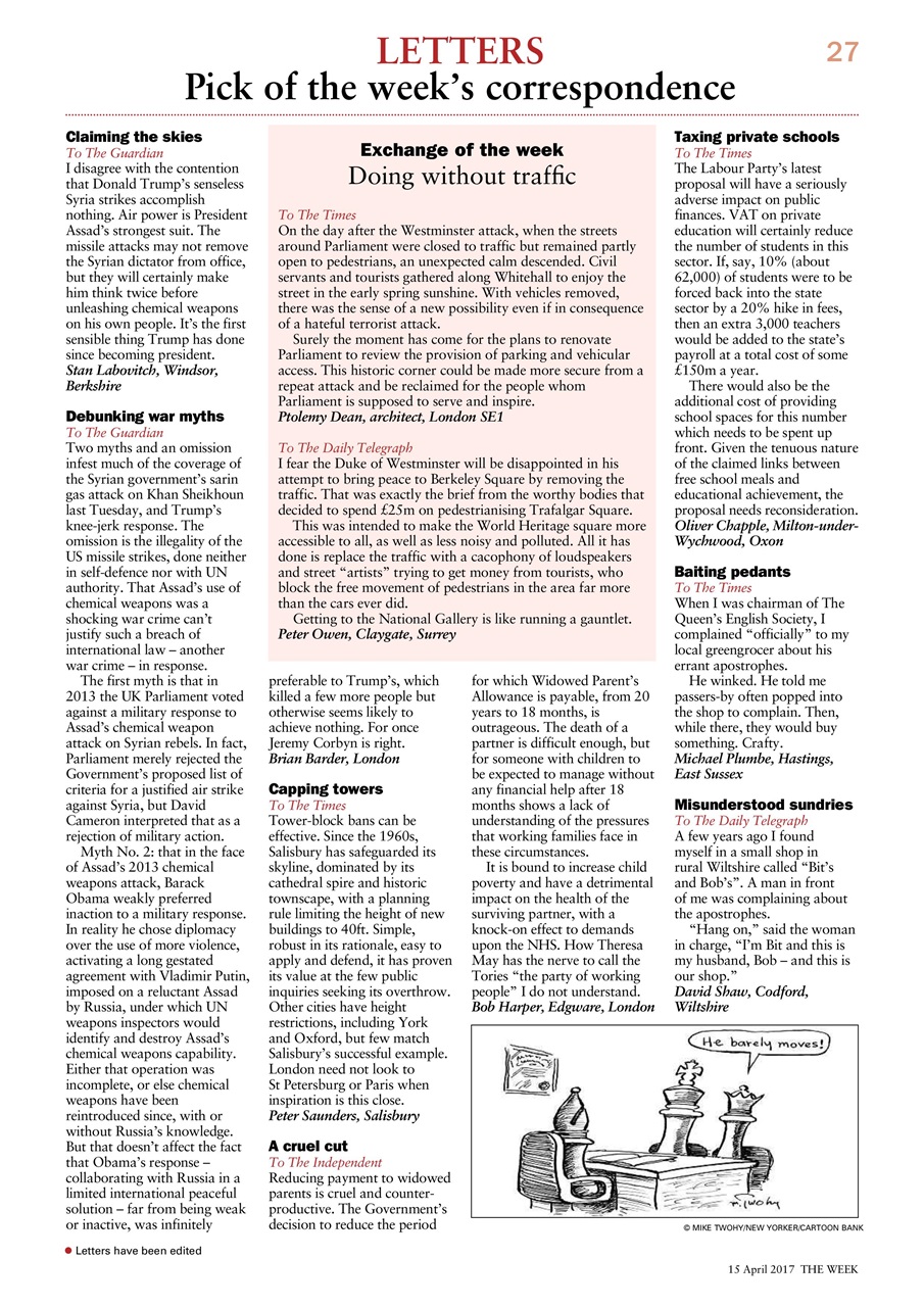 The Week Preview Pages