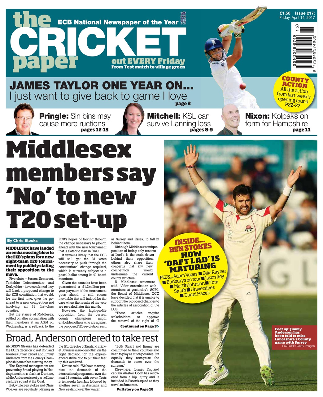 The Cricket Paper Preview Pages