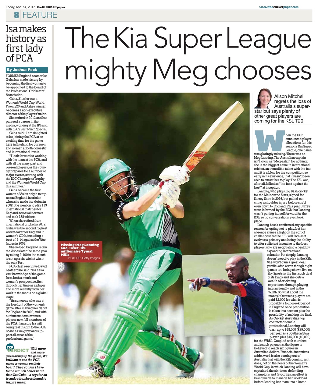 The Cricket Paper Preview Pages