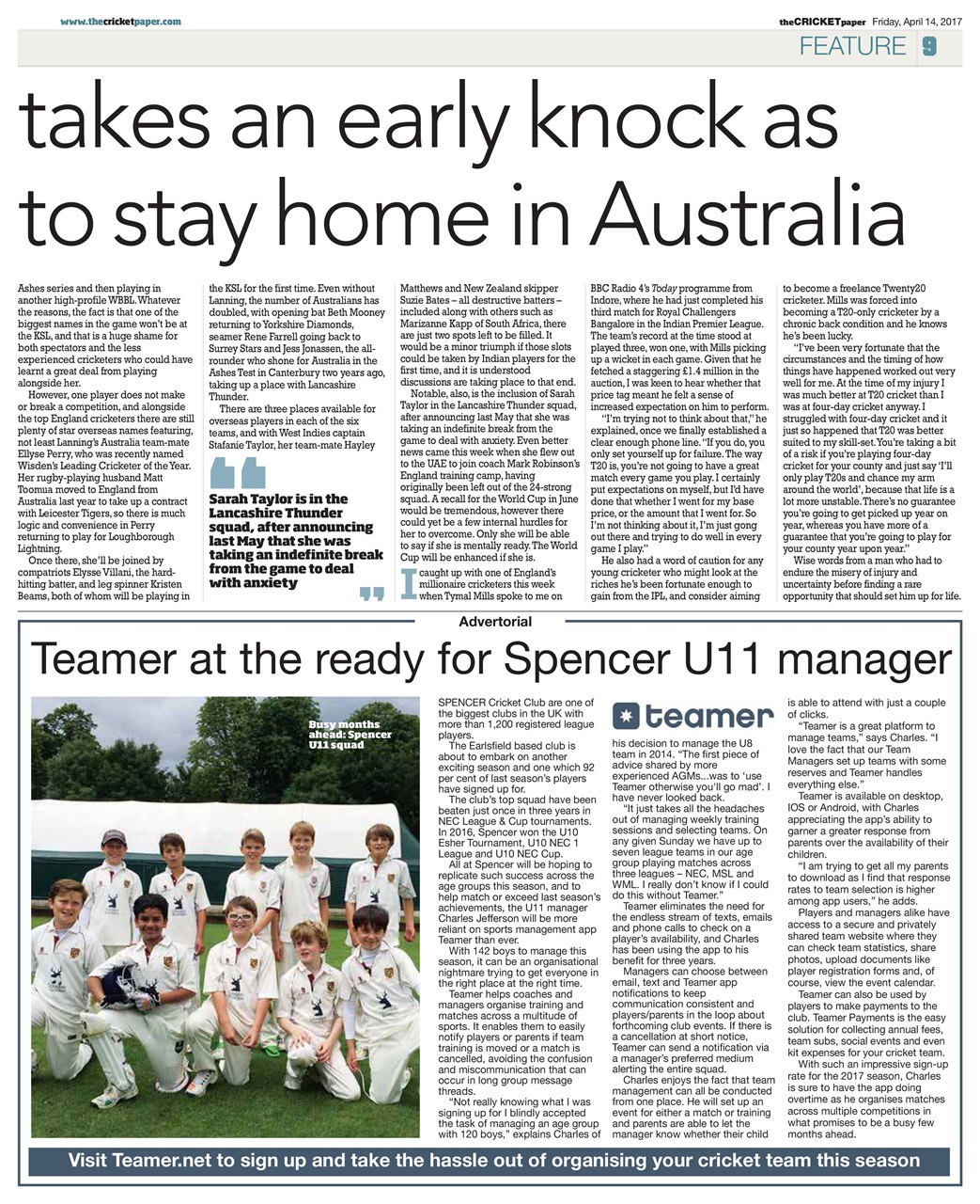 The Cricket Paper Preview Pages