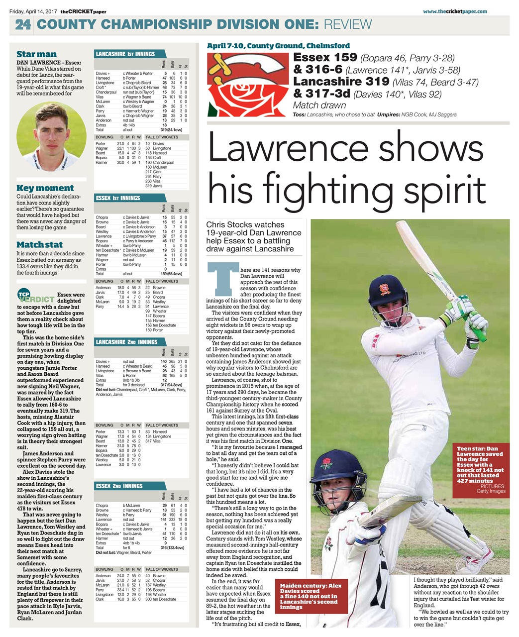 The Cricket Paper Preview Pages