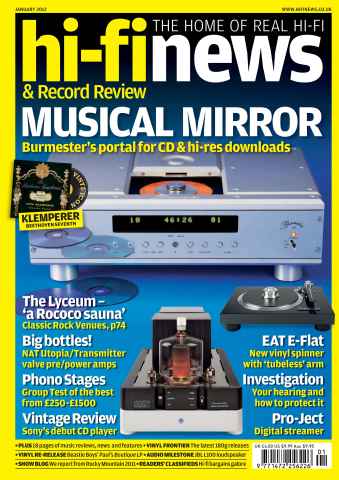 Hi-Fi News issue January 2012