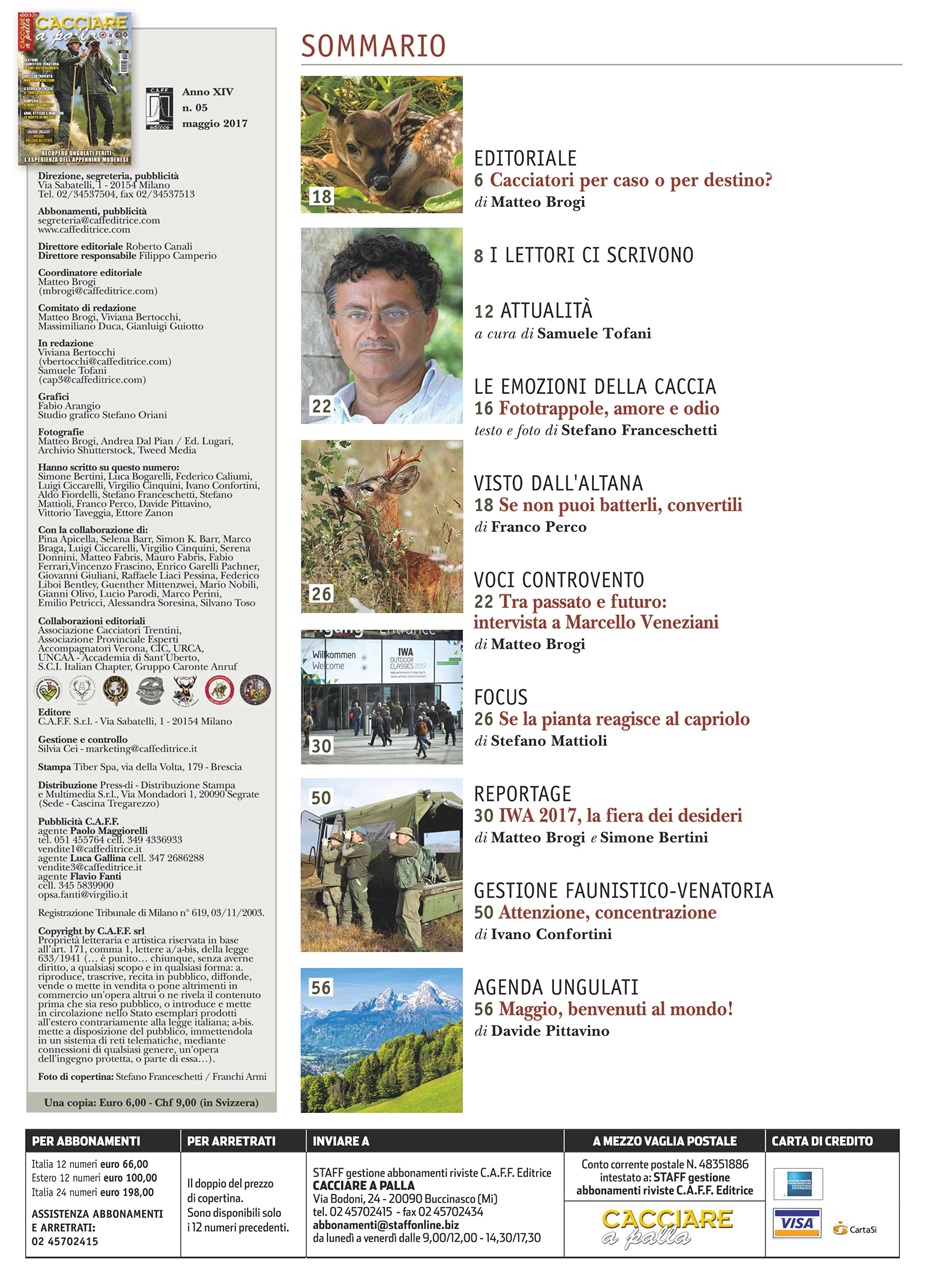 Caccia Magazine Preview Pages