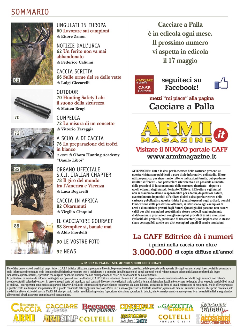 Caccia Magazine Preview Pages