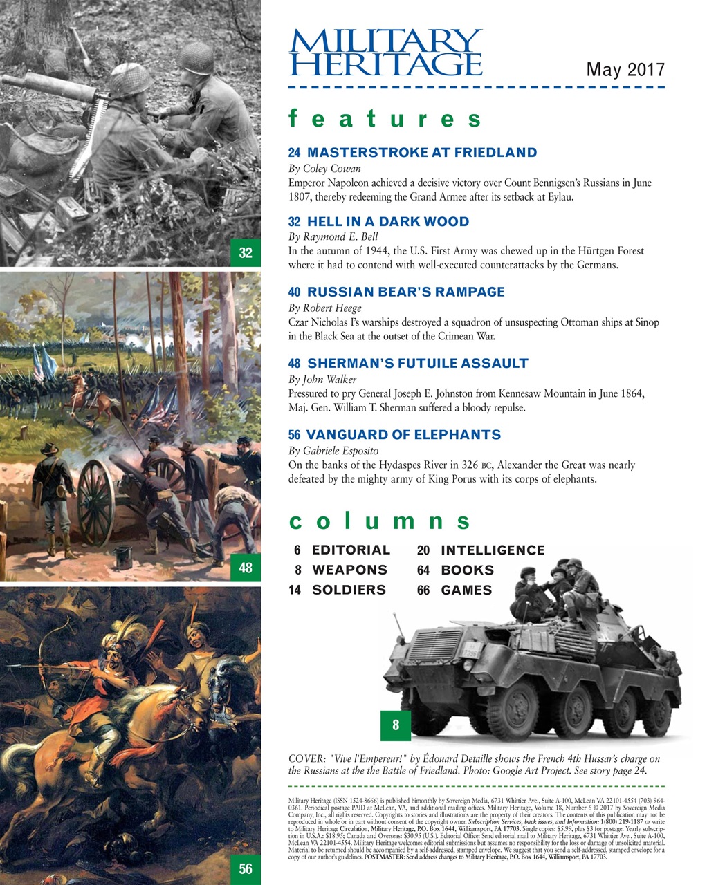 Military Heritage Preview Pages