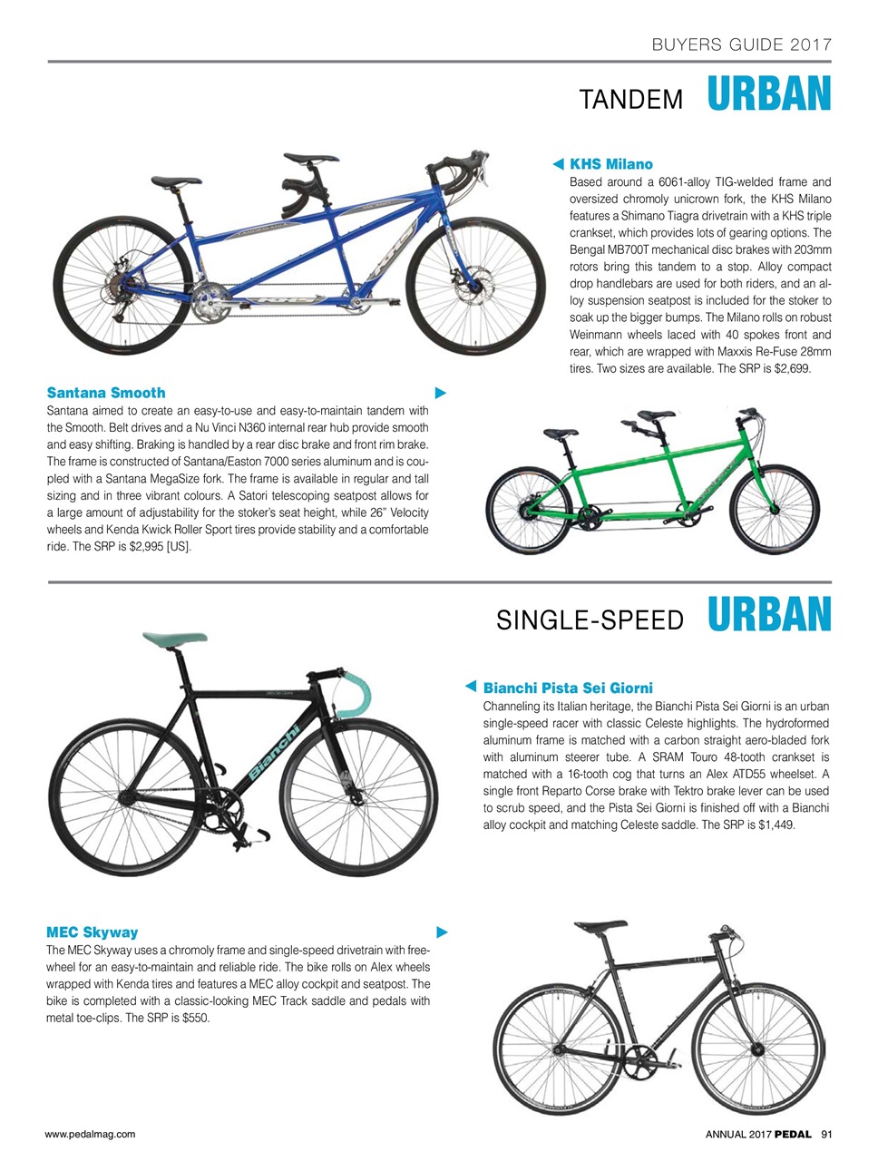 Pedal Magazine Preview Pages
