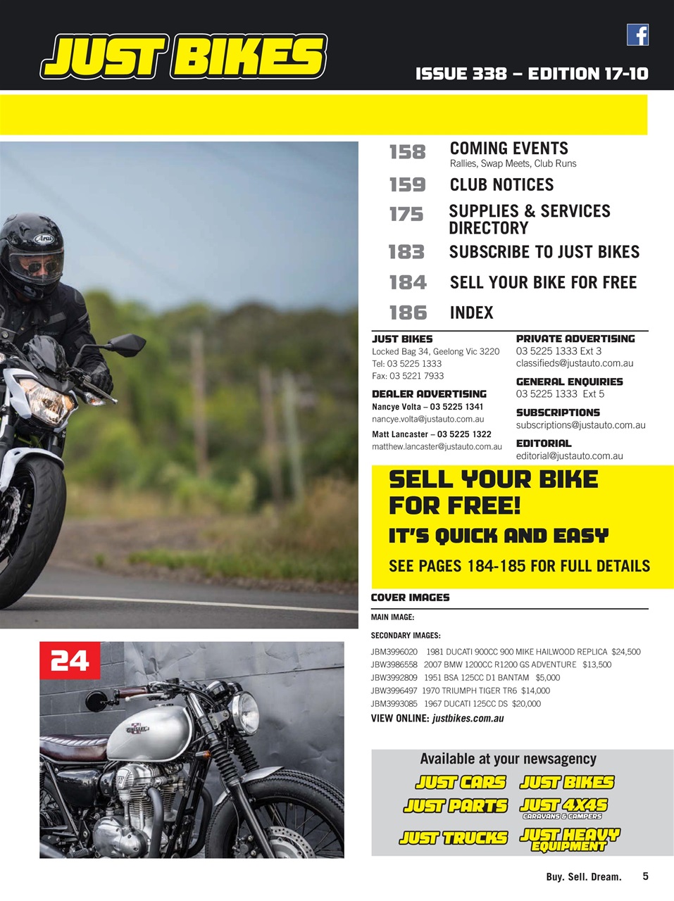 JUST BIKES Preview Pages