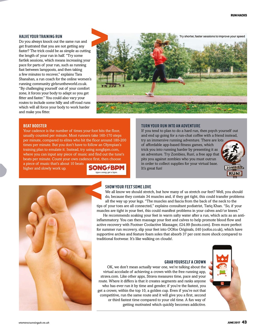 Women’s Running Preview Pages