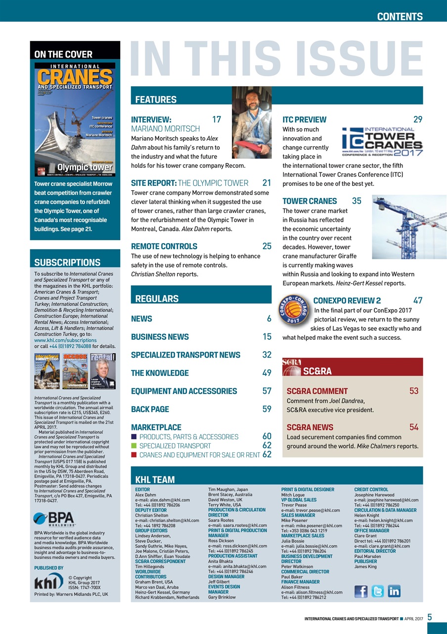 Int. Cranes and Specialized Transp Preview Pages