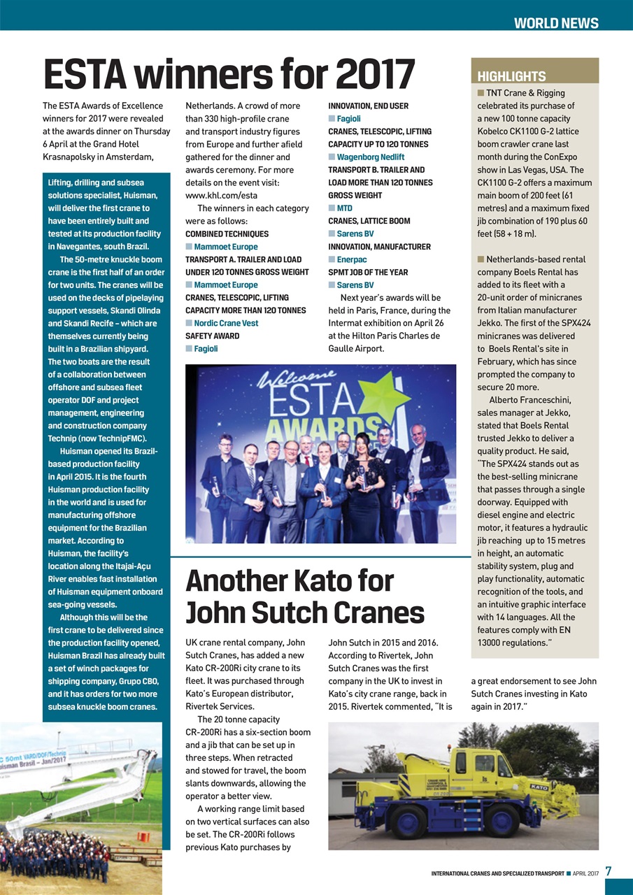 Int. Cranes and Specialized Transp Preview Pages