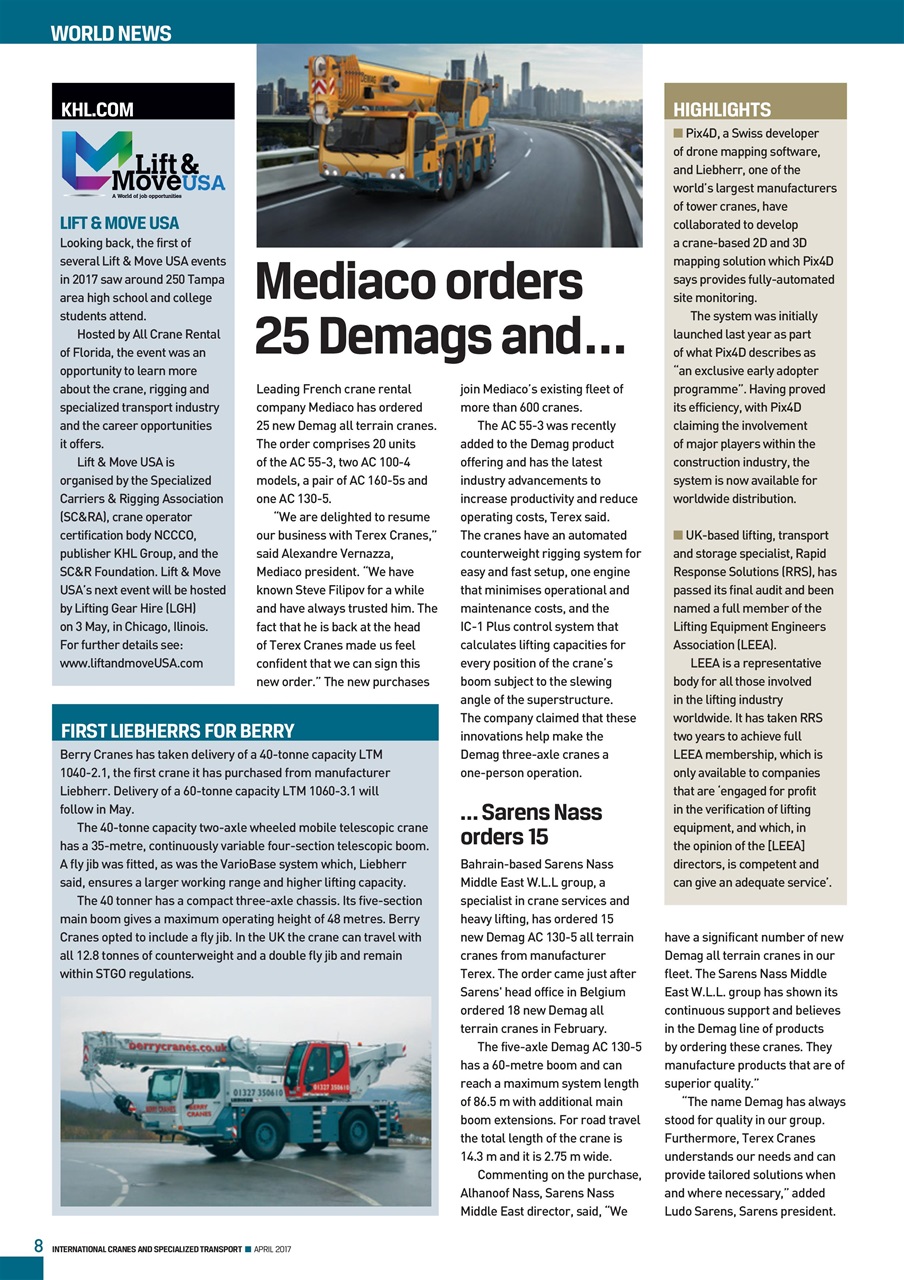 Int. Cranes and Specialized Transp Preview Pages