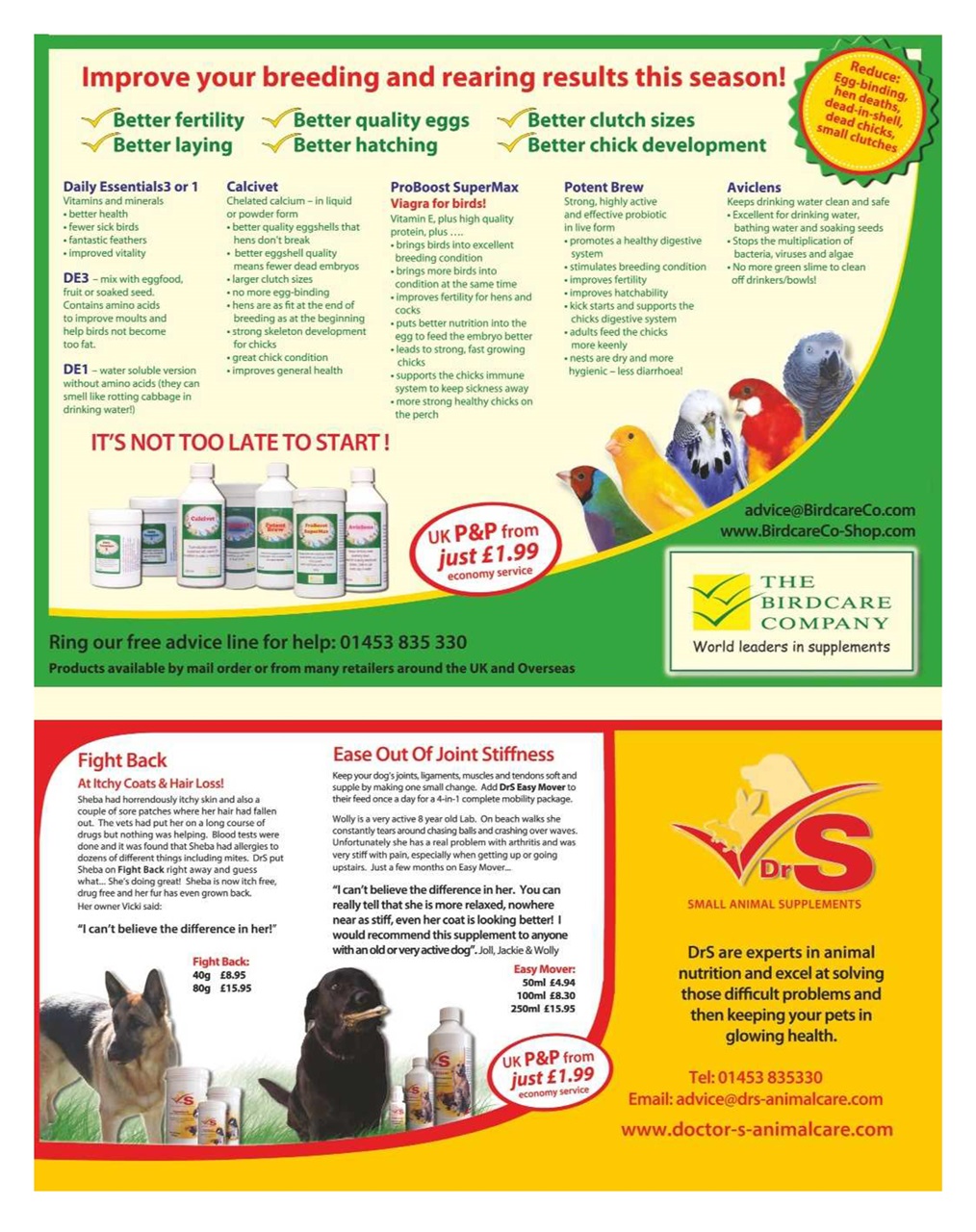 Cage & Aviary Birds Preview Pages