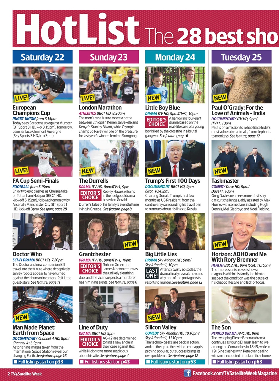 TV & Satellite Week Preview Pages