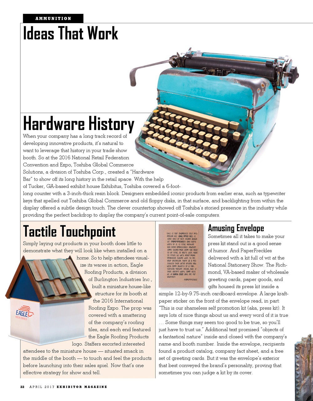 EXHIBITOR Magazine Preview Pages