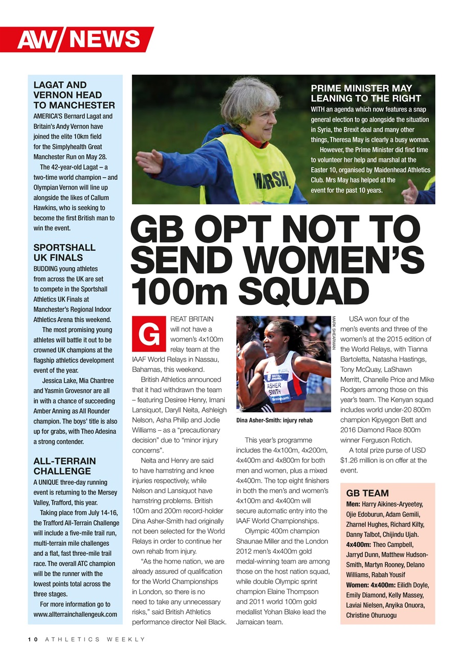 AW – Athletics Weekly Magazine Preview Pages