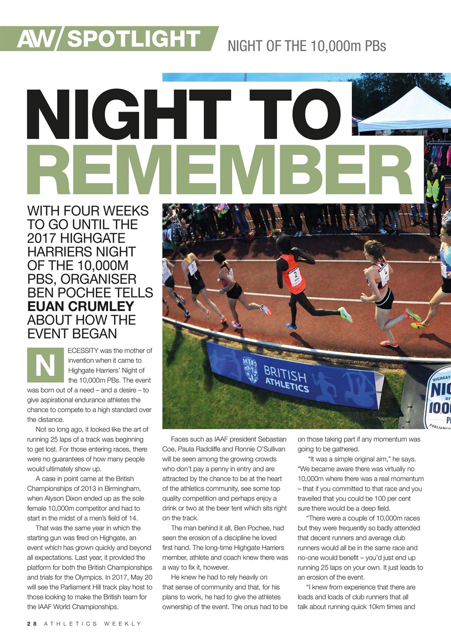AW – Athletics Weekly Magazine Preview Pages