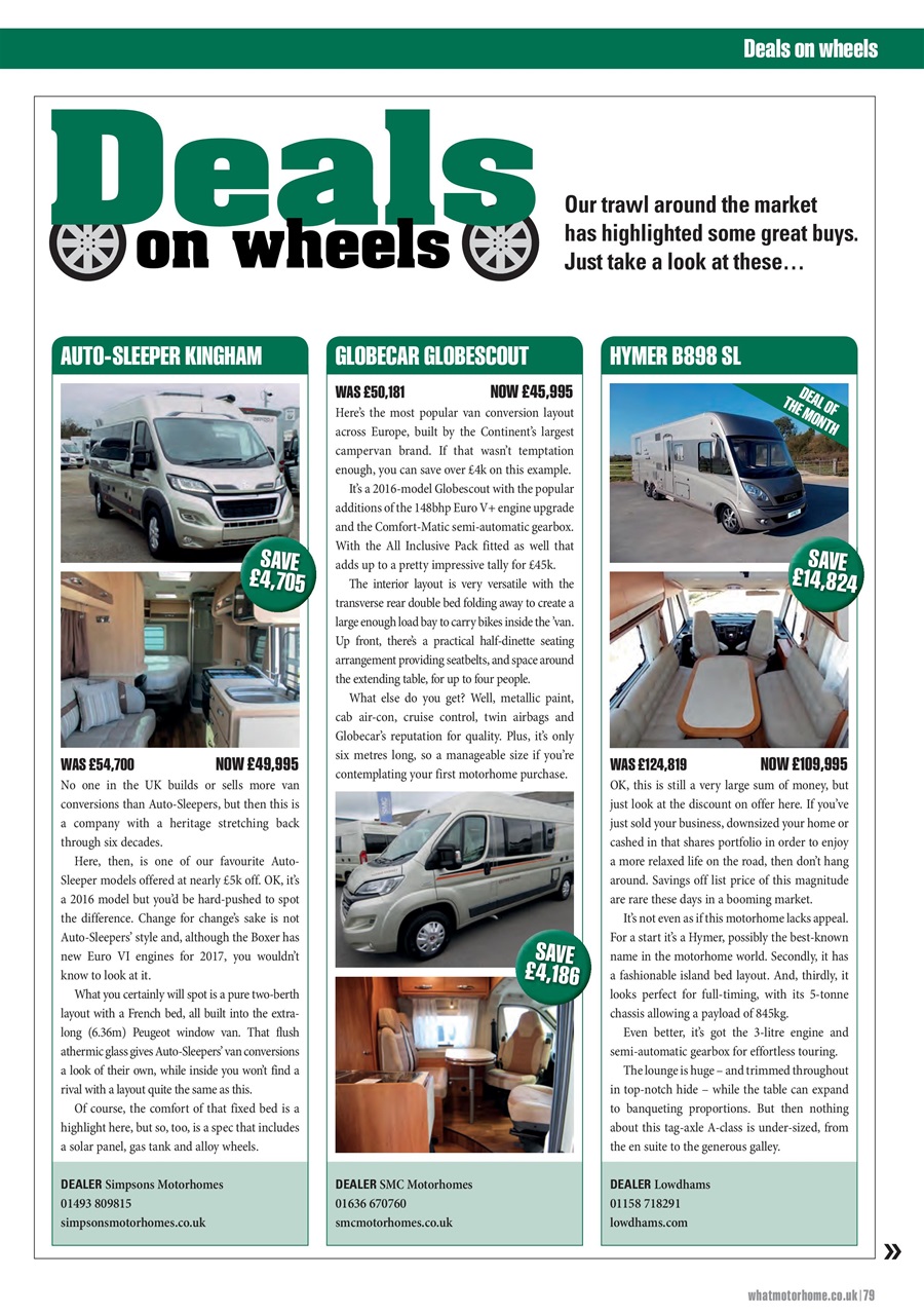 What Motorhome magazine Preview Pages