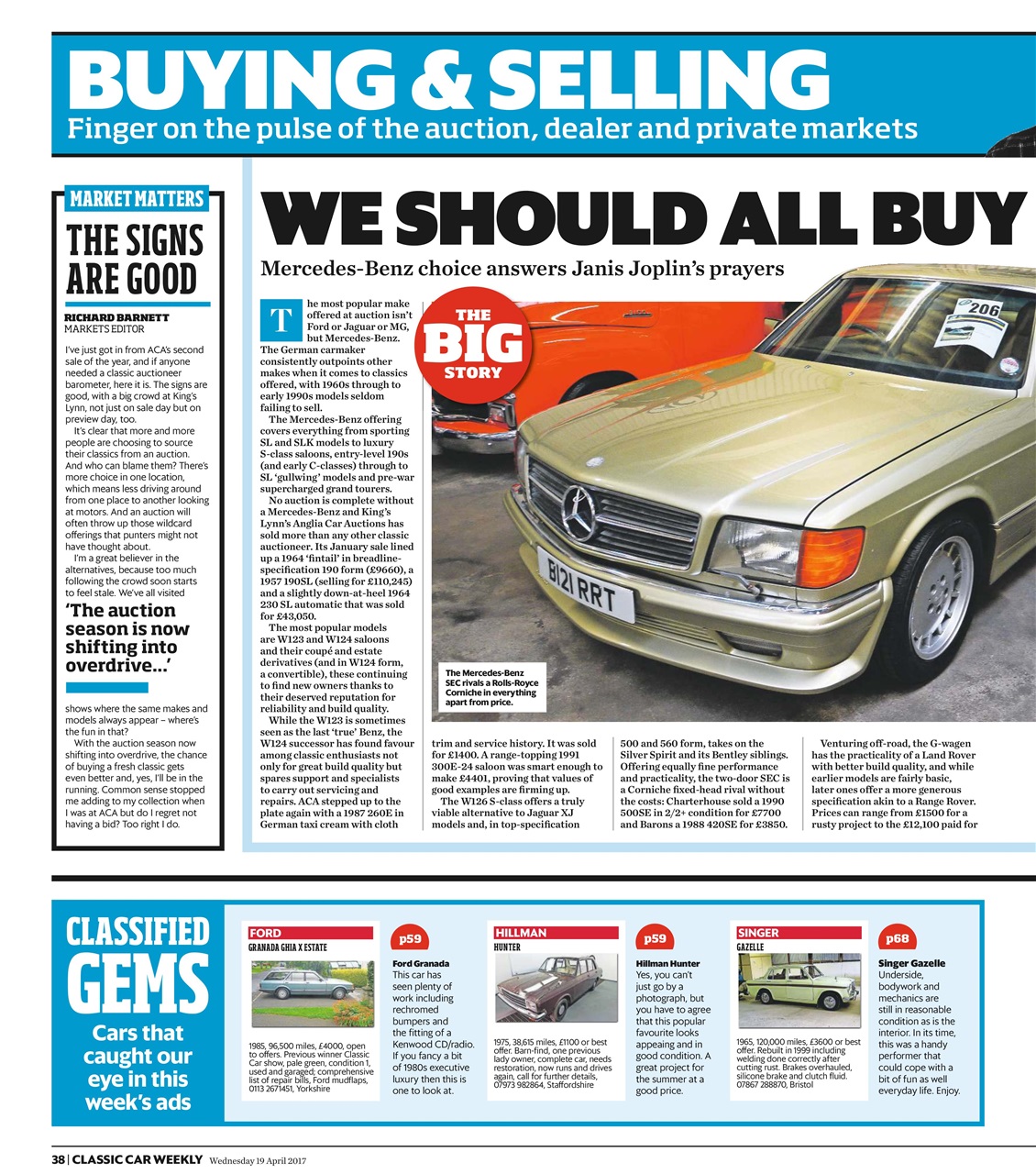 Classic Car Weekly Preview Pages