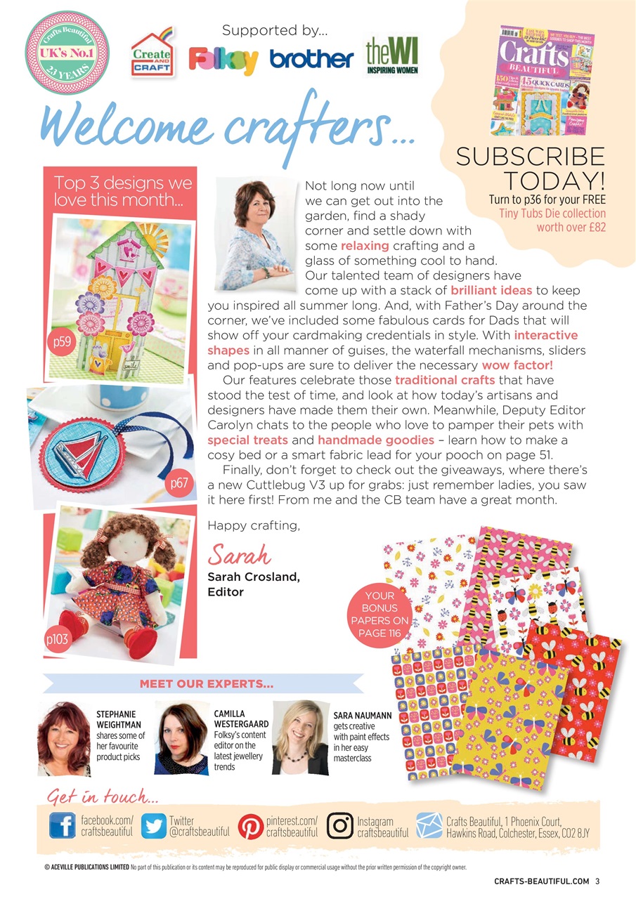 Crafts Beautiful Preview Pages