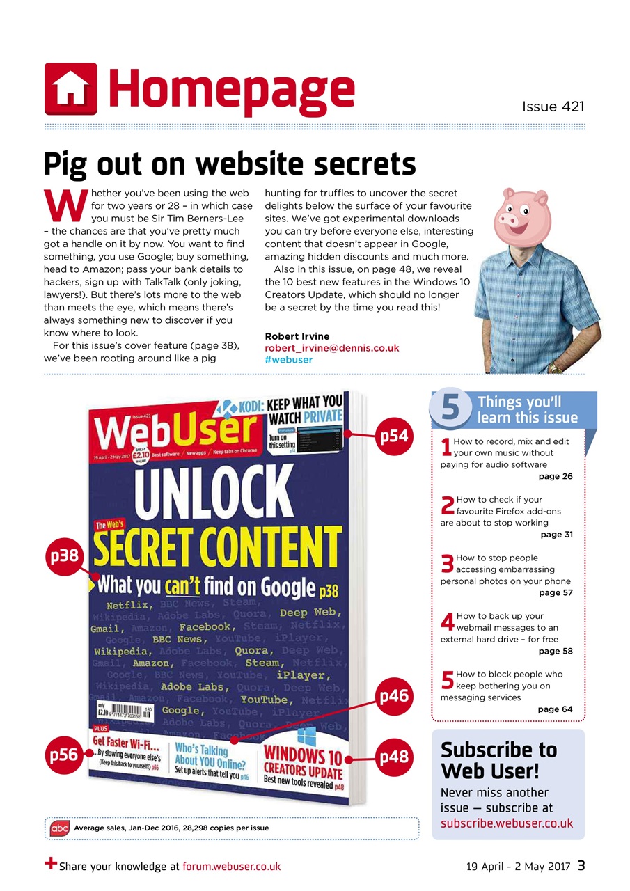 Webuser Preview Pages