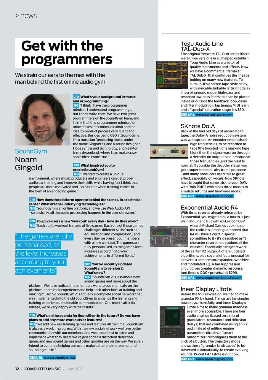 Computer Music Preview Pages