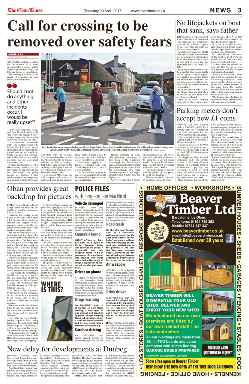 The Oban Times & Lochaber Times Preview Pages