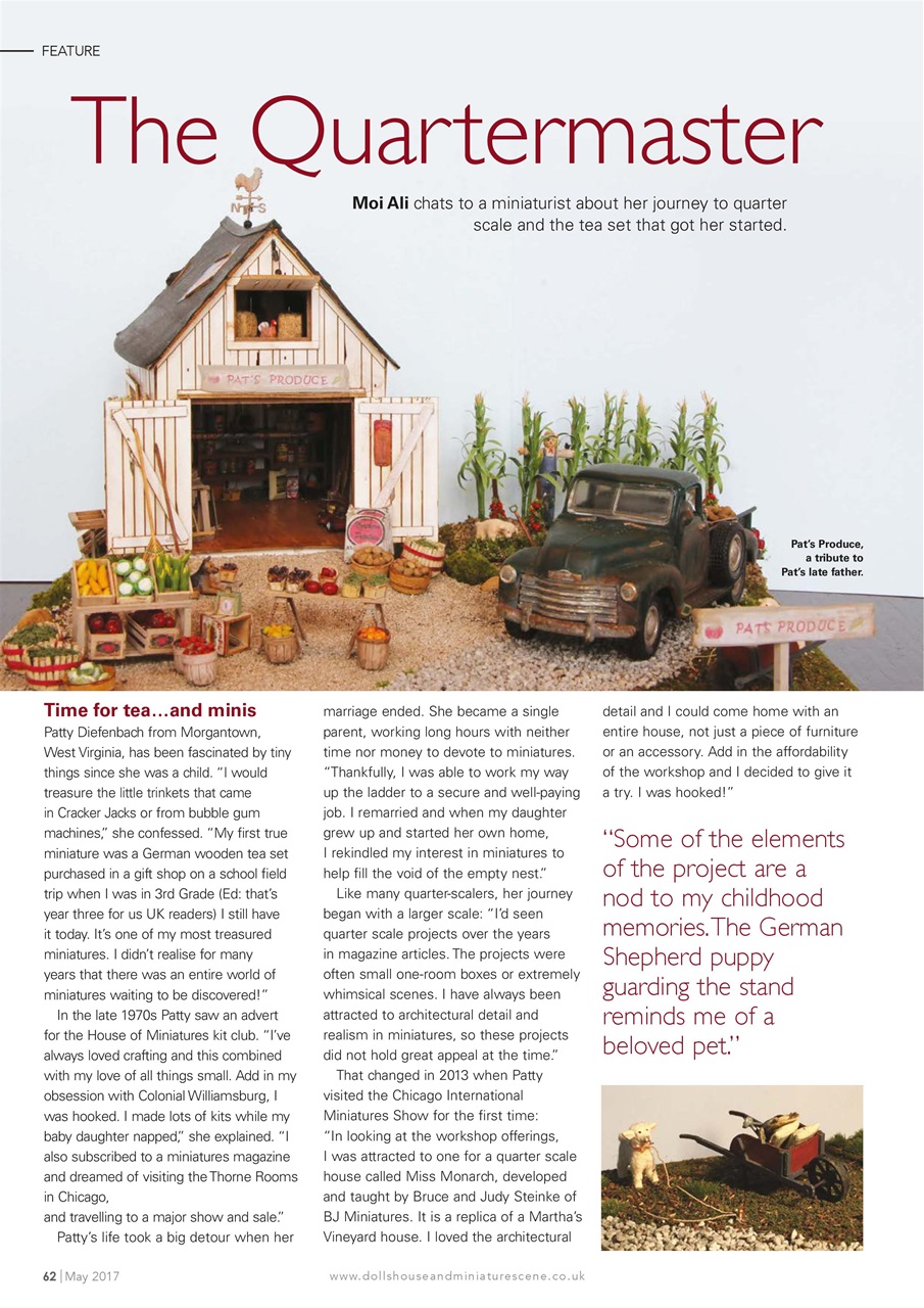 Dolls House and Miniature Scene Preview Pages