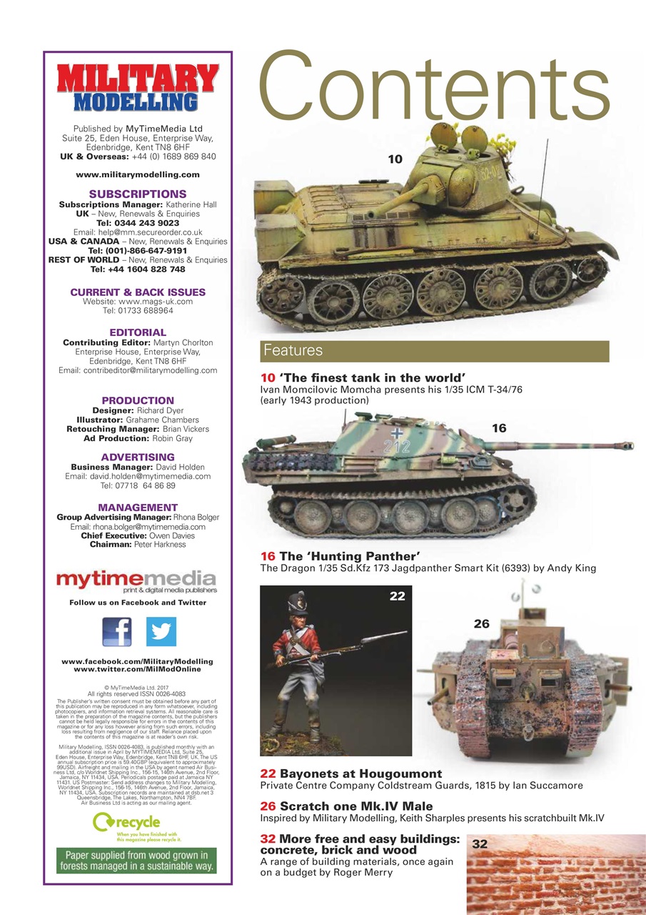 Military Modelling International Magazine Preview Pages