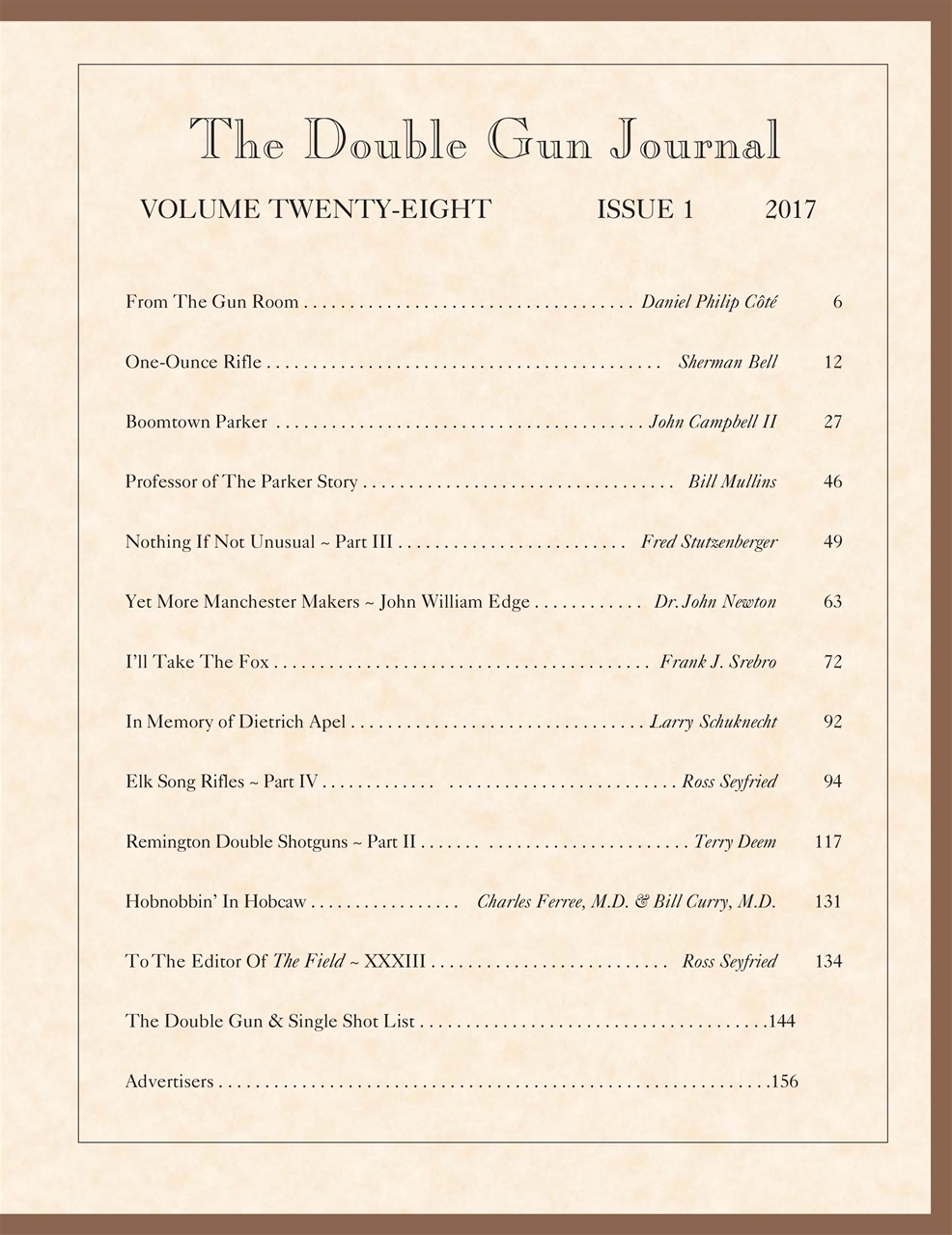 Double Gun Journal Preview Pages