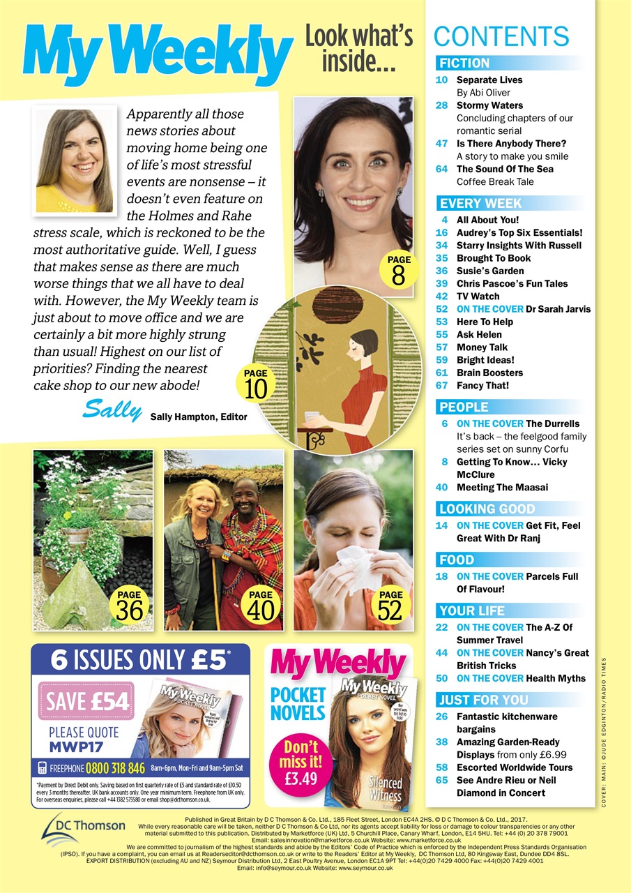 My Weekly Preview Pages