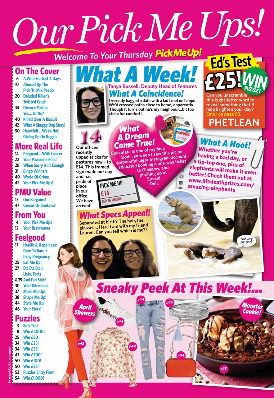 Pick Me Up Preview Pages