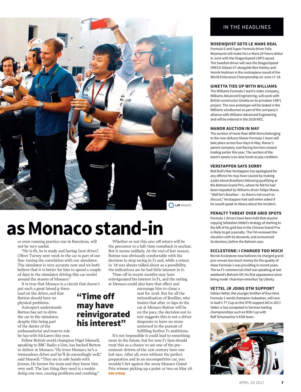Autosport Preview Pages