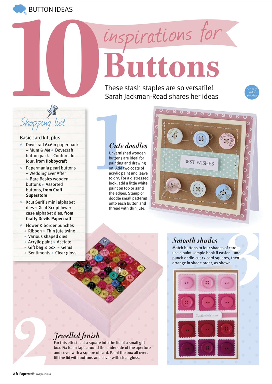 Papercraft Inspirations Preview Pages
