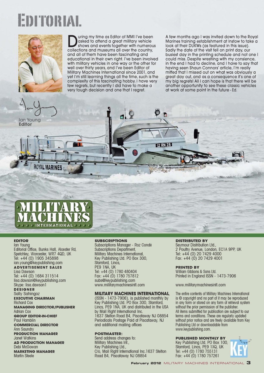 Military Machines International Preview Pages