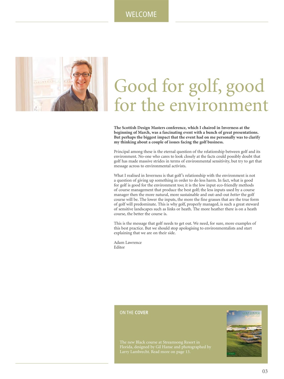 Golf Course Architecture Preview Pages