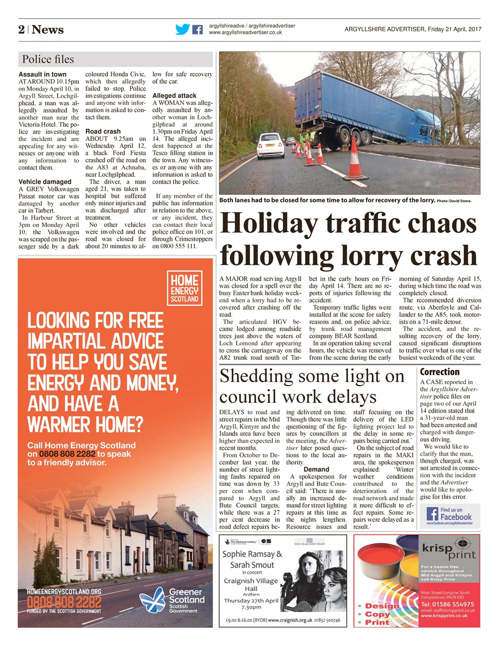 Argyllshire Advertiser Preview Pages