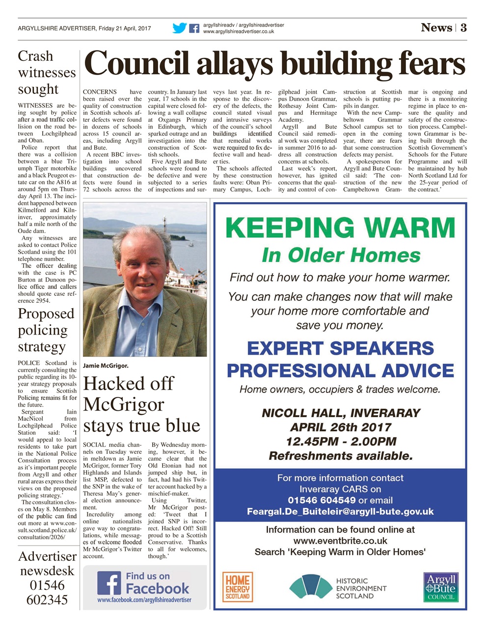 Argyllshire Advertiser Preview Pages