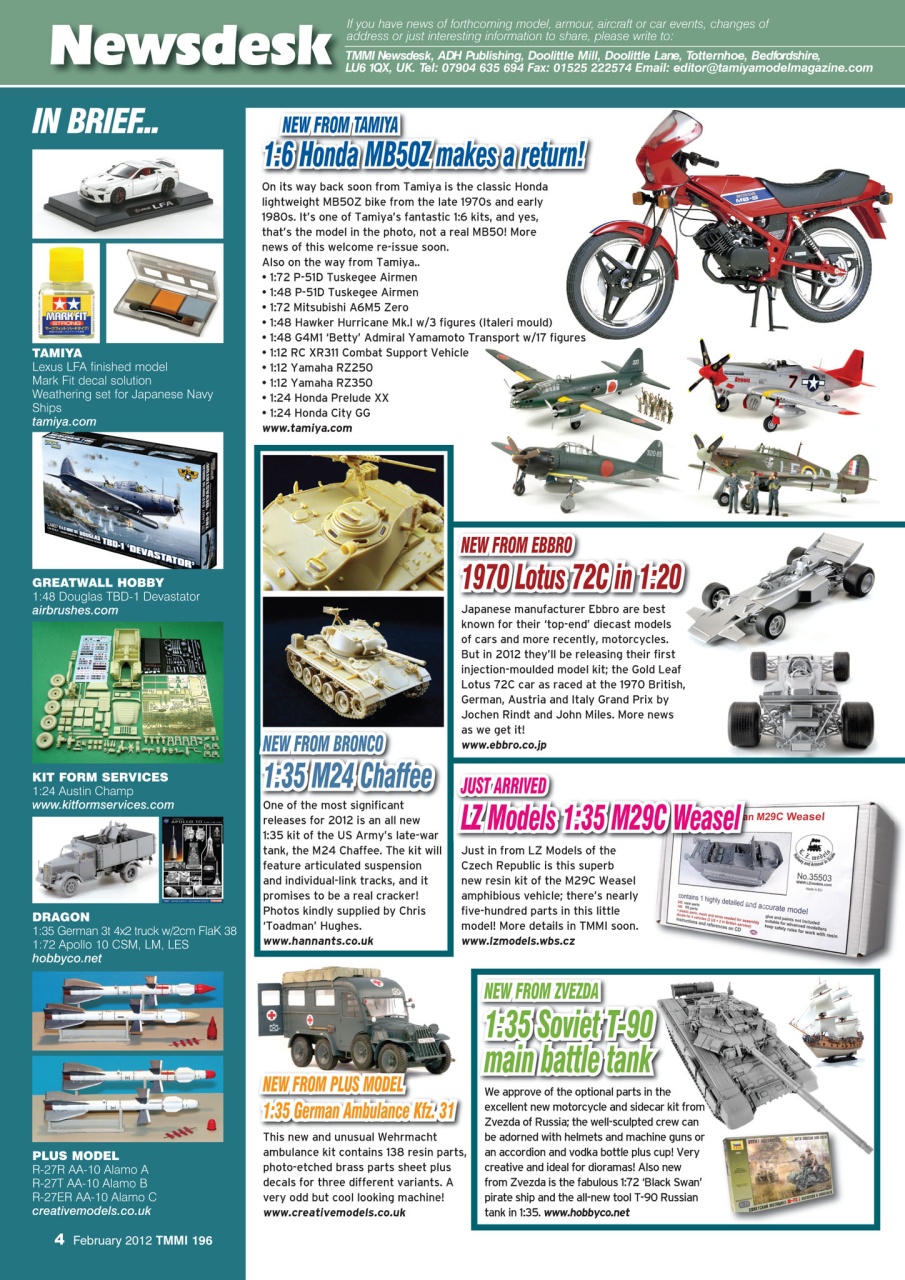 Tamiya Model Magazine Preview Pages