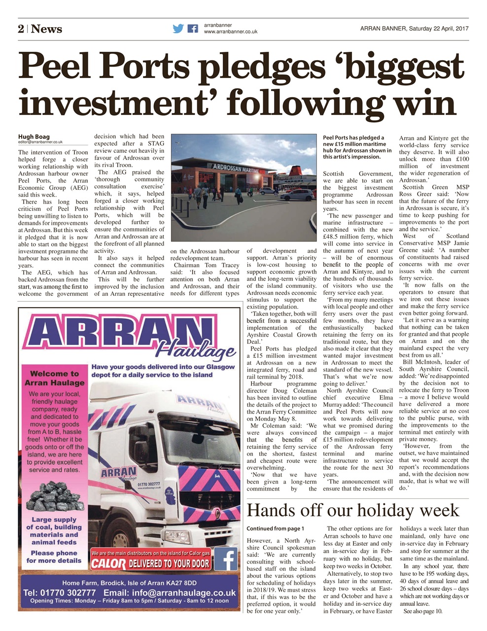 Arran Banner Preview Pages