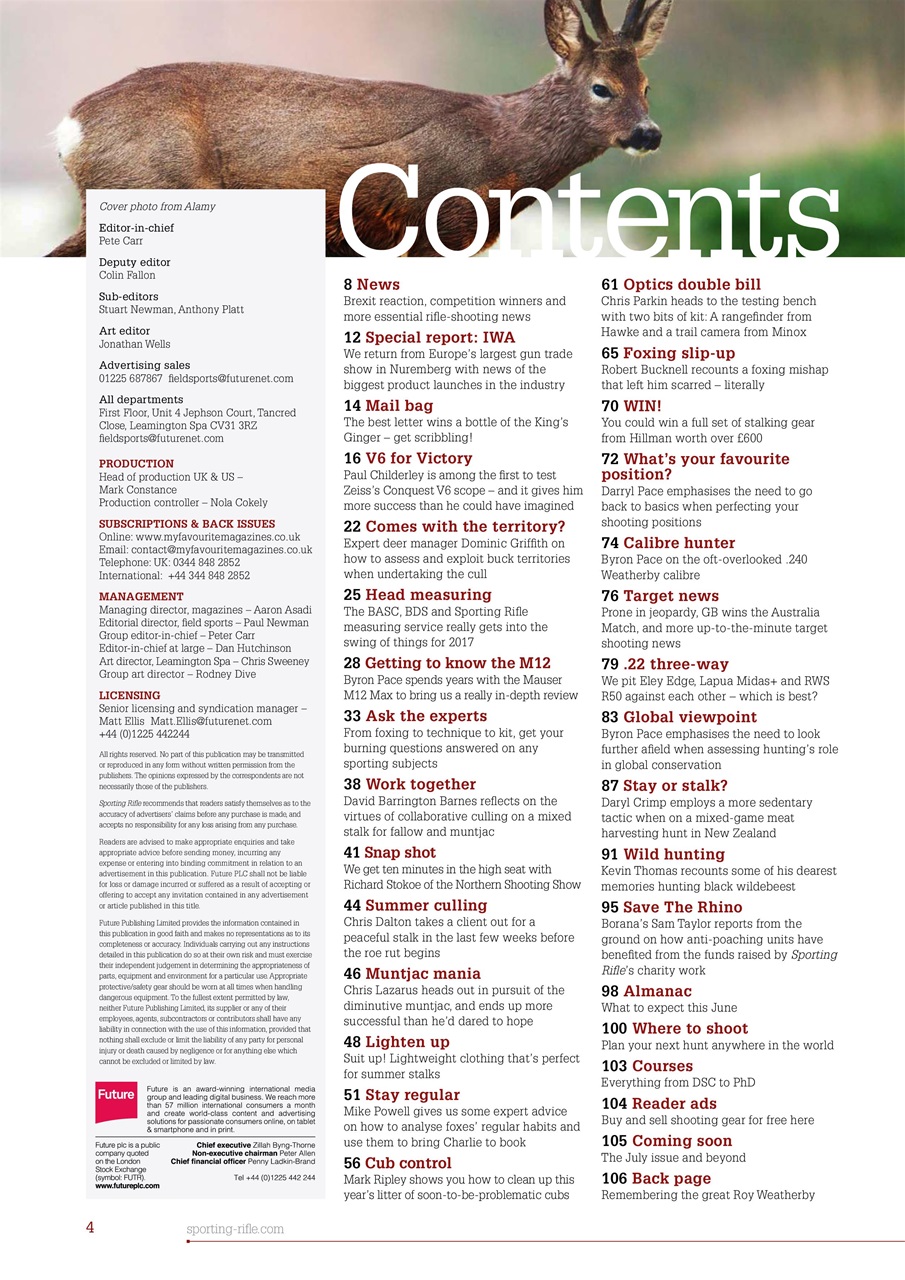 Sporting Rifle Preview Pages