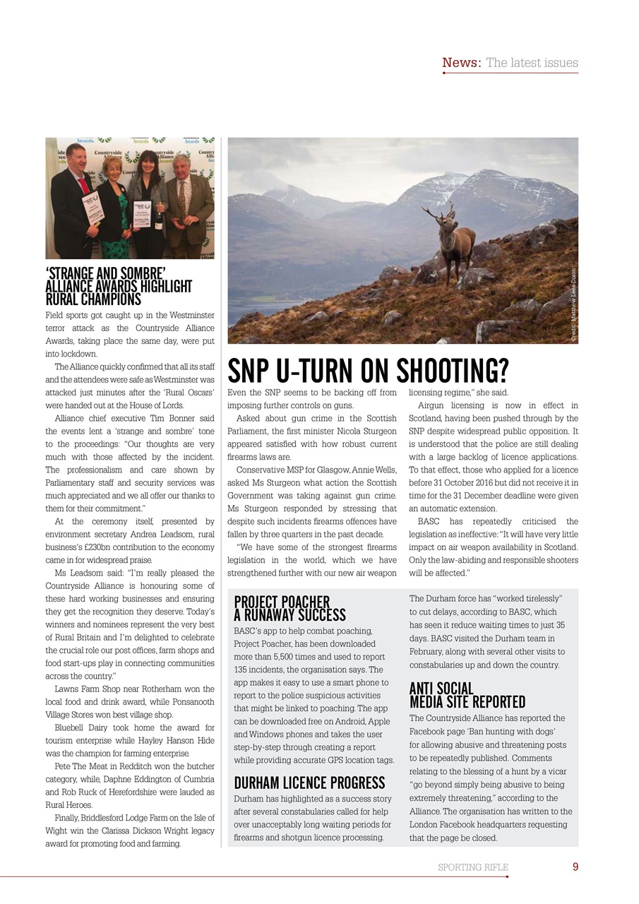Sporting Rifle Preview Pages