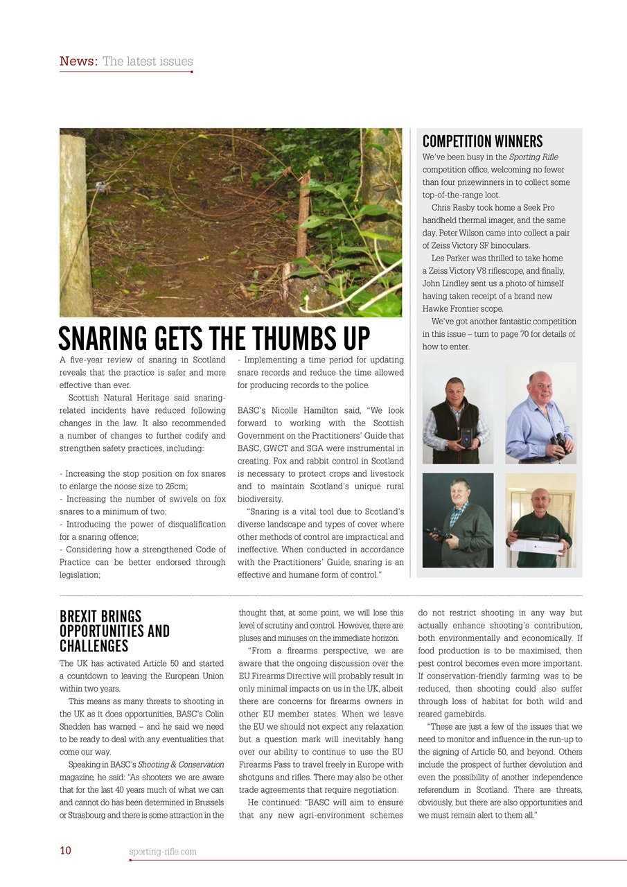 Sporting Rifle Preview Pages