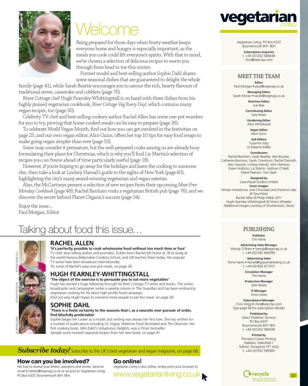 Vegetarian Living Preview Pages