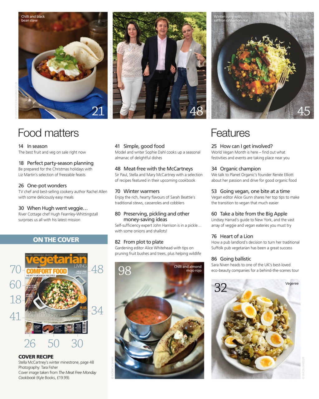 Vegetarian Living Preview Pages