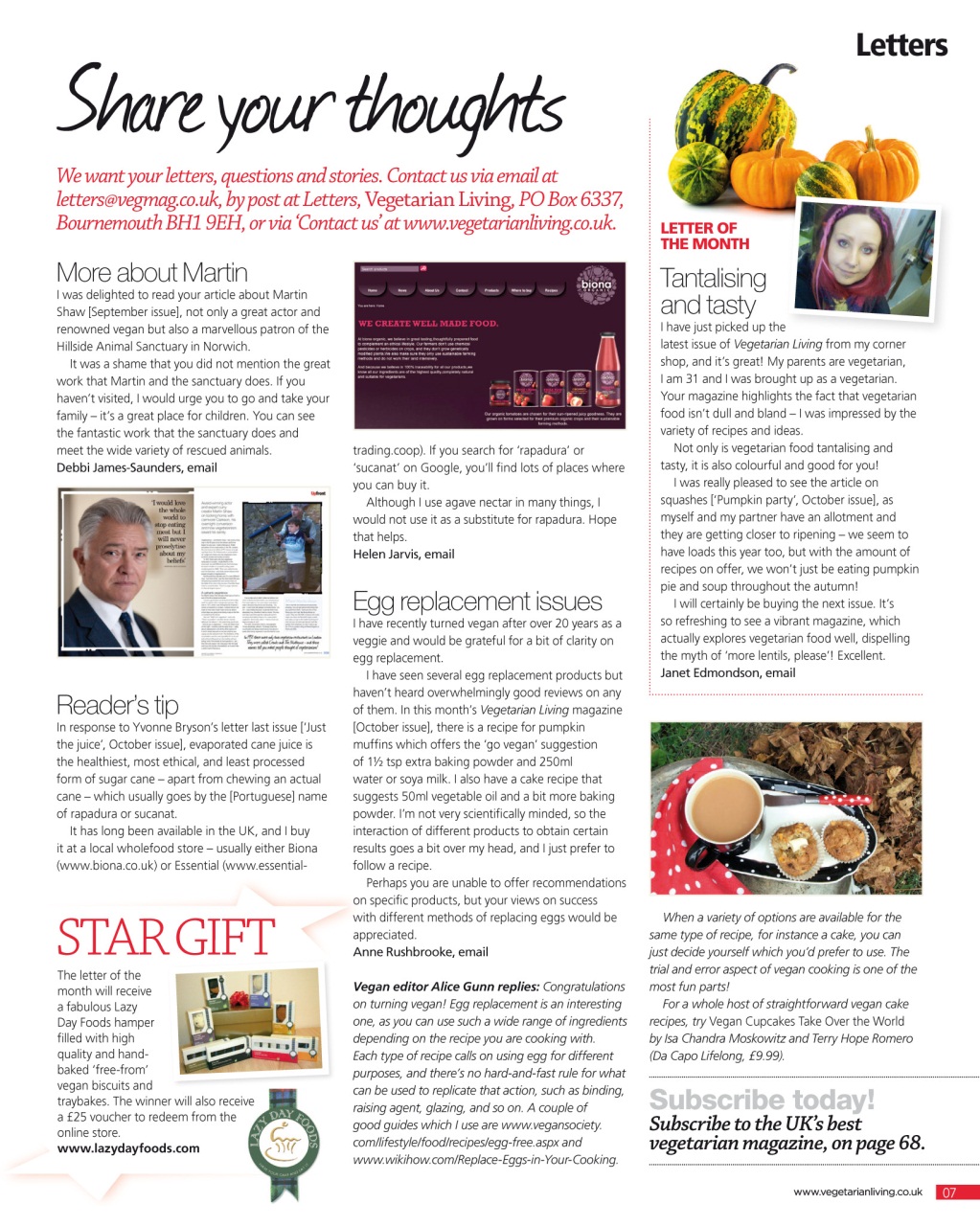 Vegetarian Living Preview Pages