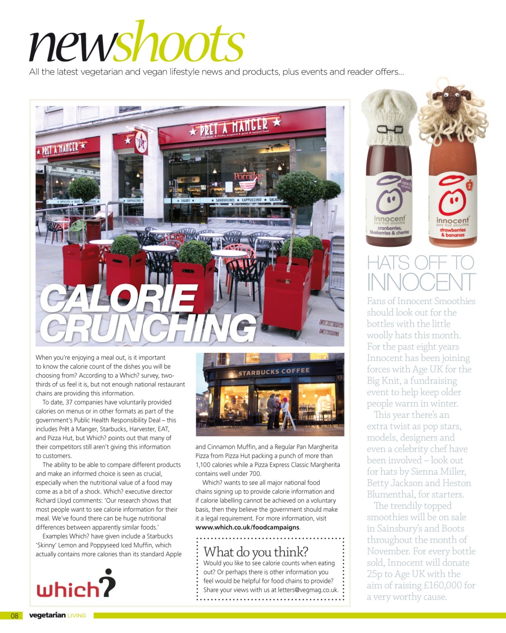 Vegetarian Living Preview Pages