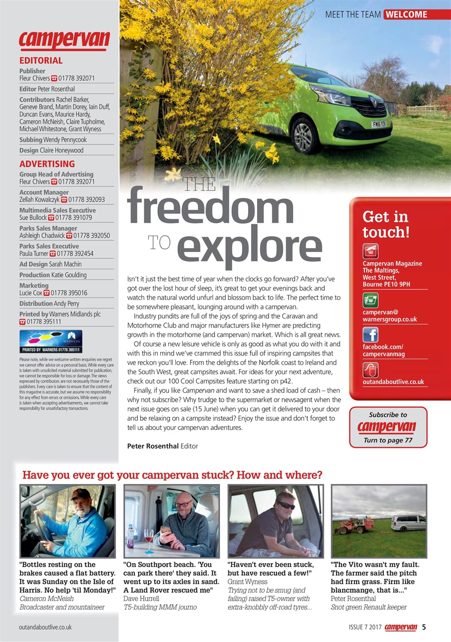 Campervan Preview Pages