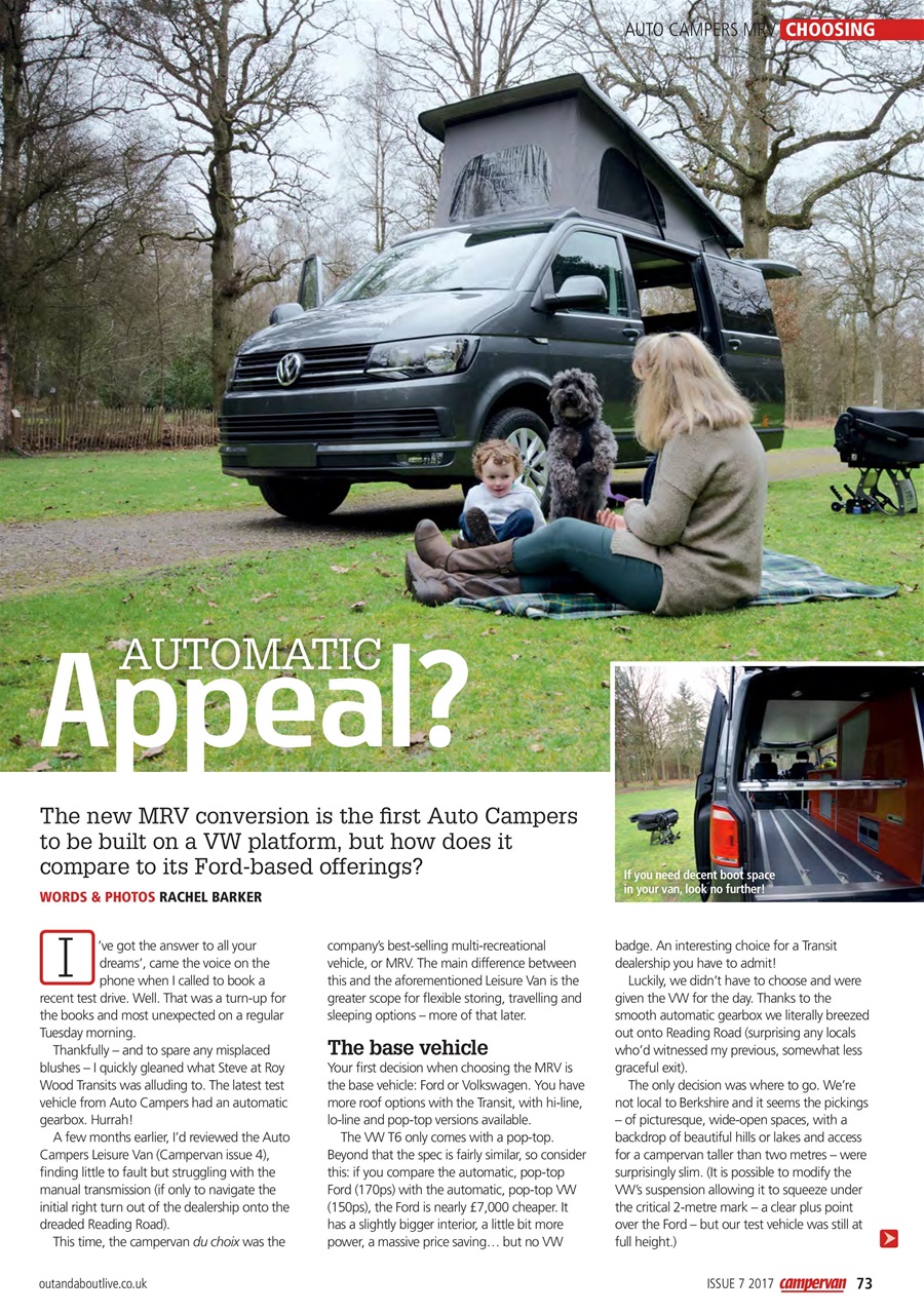 Campervan Preview Pages